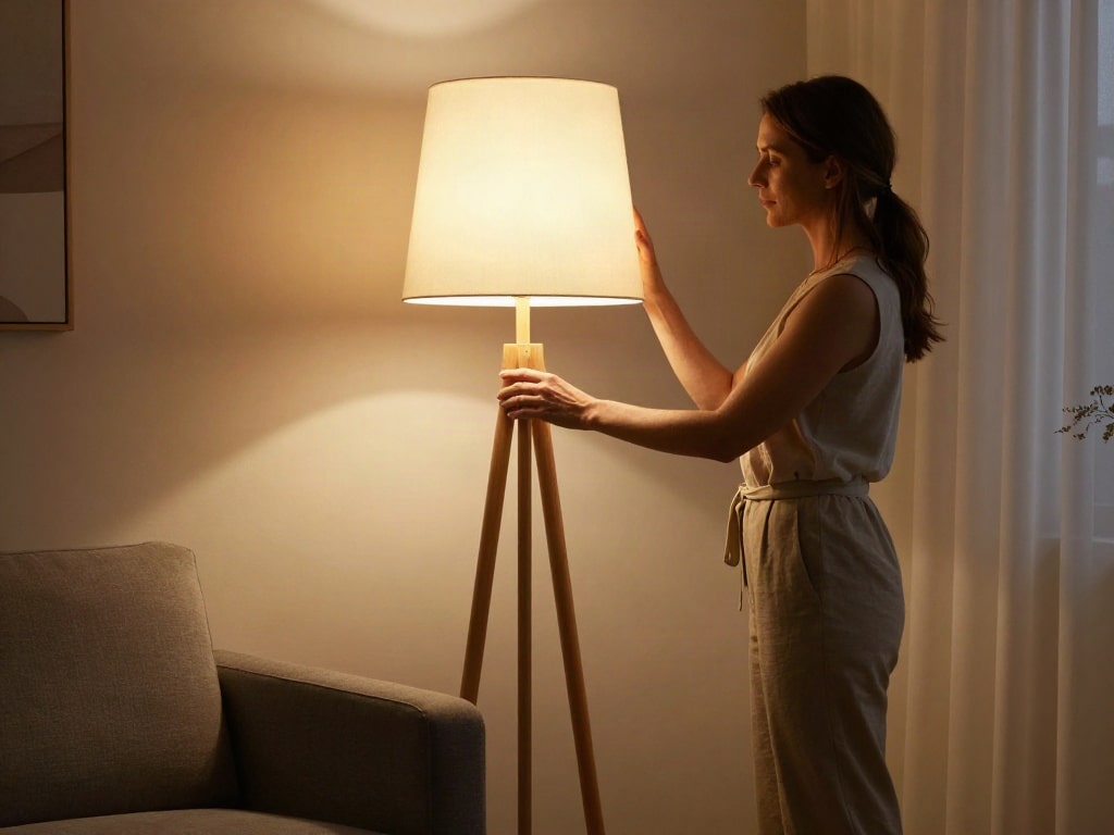 LED Stehlampen aus Holz für dein Zuhause