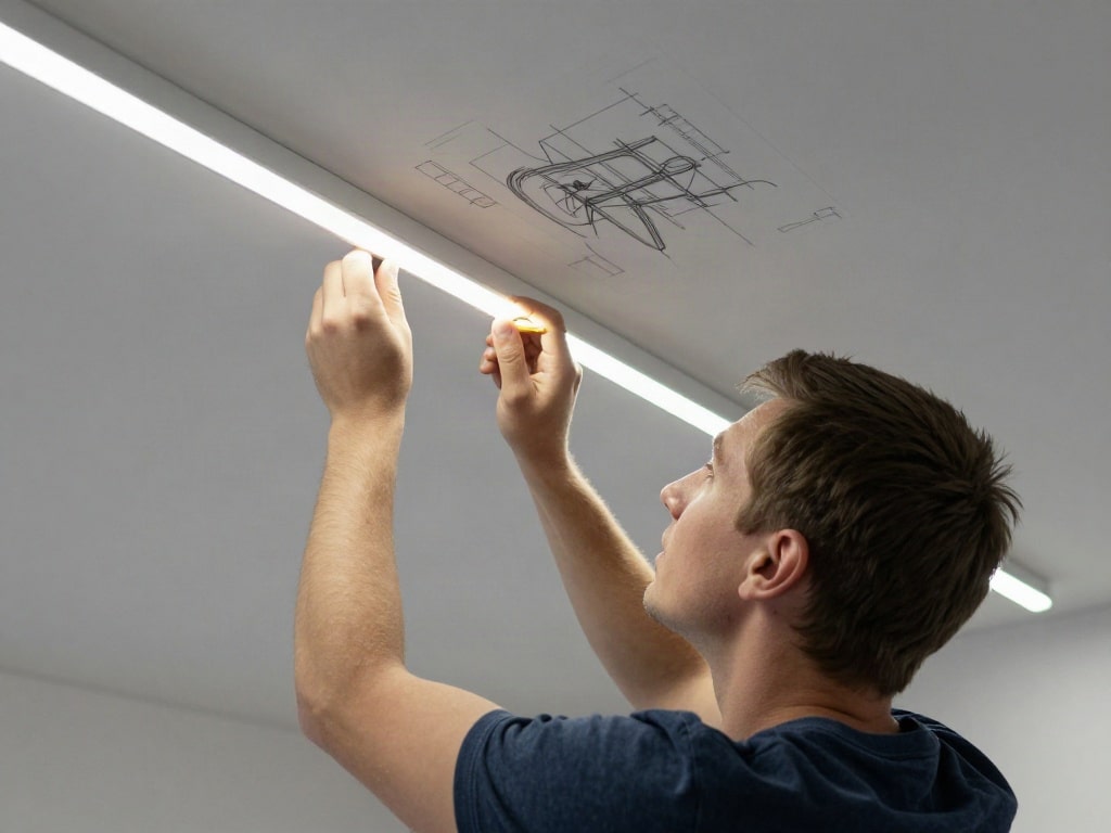 LED Streifen für die Decke montieren