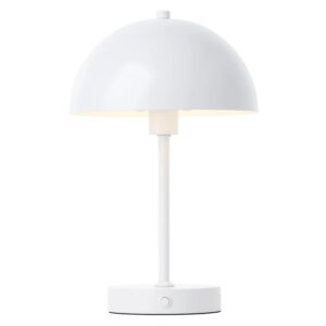 mokebo LED Tischlampe Kabellos  Akku Tischleuchte Dimmbar und Aufladbar Der Leuchtturm in Weiß