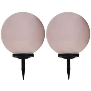vidaXL Außen-Solarlampen 2 Stk LED Kugel 40 cm RGB 277128