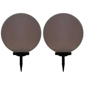 vidaXL Außen-Solarlampen 2 Stk LED Kugel 50 cm RGB 277129