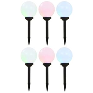 vidaXL Außen-Solarlampen 6 Stk LED Kugel 20 cm RGB 277126