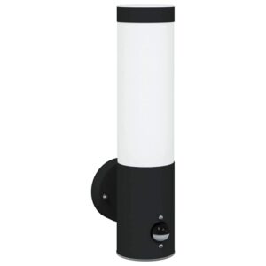 vidaXL Außenwandleuchte Schwarz 12 x 8