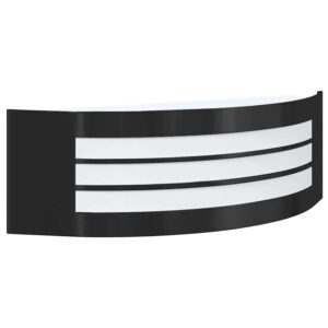 vidaXL Außenwandleuchte Schwarz 32 x 10 x 10 cm Edelstahl und Plastik 4005977