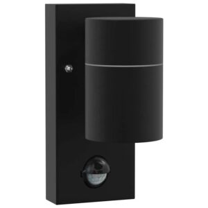 vidaXL Außenwandleuchte Schwarz 6