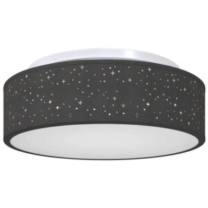 vidaXL Deckenlampe mit Strahlern Schwarz 38 x 38 x 13