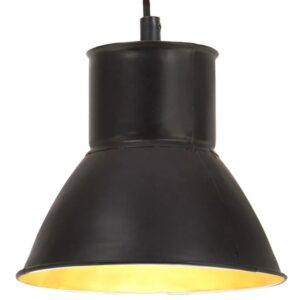 vidaXL Hängelampe 25 W Schwarz Rund 17 cm E27 320573
