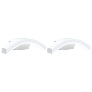 vidaXL LED-Außenwandleuchten 2 Stk Weiß Aluminiumdruckguss 4006281