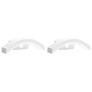 vidaXL LED-Außenwandleuchten mit Sensor 2 Stk Weiß Aludruckguss 4006283