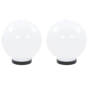 vidaXL LED-Gartenleuchten 2 Stk Kugelförmig 20 cm PMMA 50654
