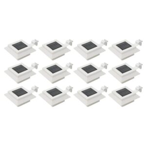 vidaXL Solar-Außenleuchten 12 Stk LED Rechteckig 12 cm Weiß 277137