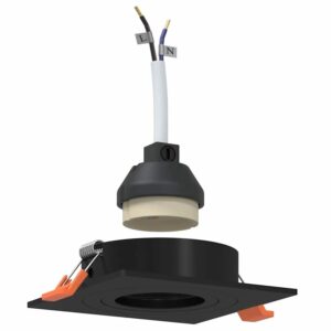 vidaXL Spotlight 12 Stk Schwarz 9 x 9 x 2 cm Aluminium 4108153