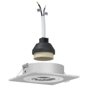 vidaXL Spotlight 12 Stk Silber 9 x 9 x 2 cm Aluminium 4108156