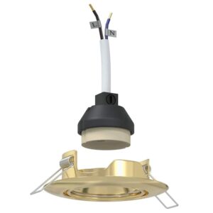 vidaXL Spotlight 24 Stk Gold 9 x 9 x 2