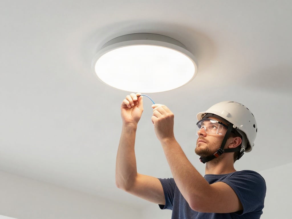 Wie bringt man eine DeckenLampe an?