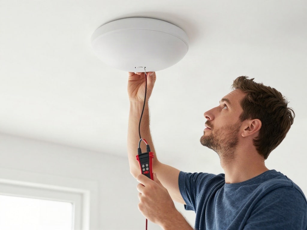 Wie schließe ich eine Deckenlampe an?