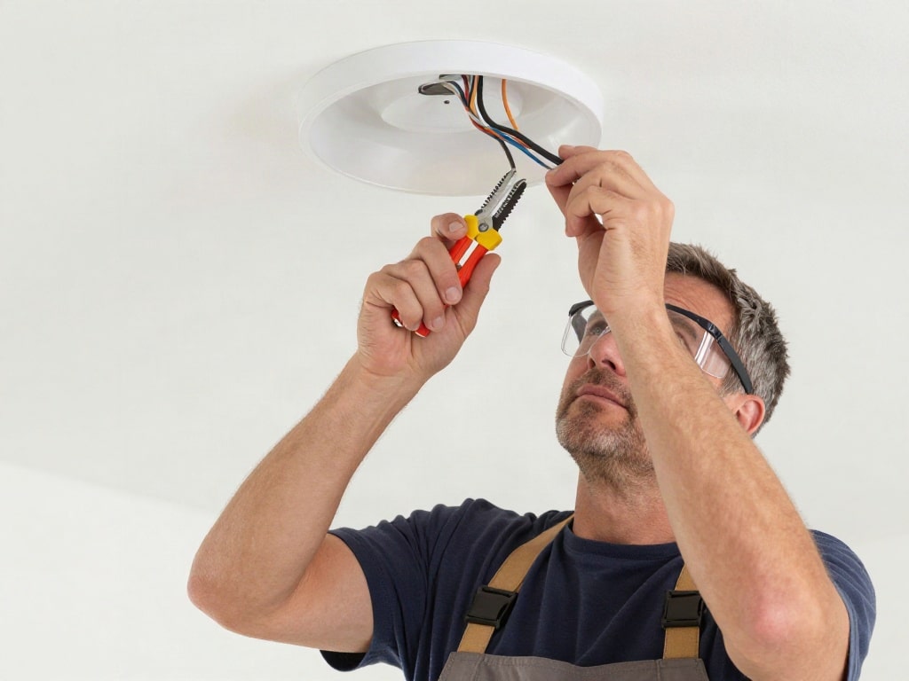 Wie schließt man eine DeckenLampe an?