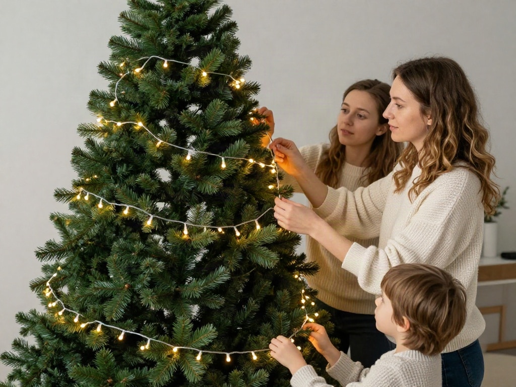 Wie viele LED für Weihnachtsbaum?